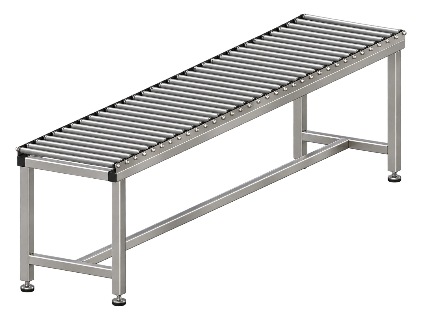 Avare Rulolu Konveyör 500 × 3000 mm – Paslanmaz SS304