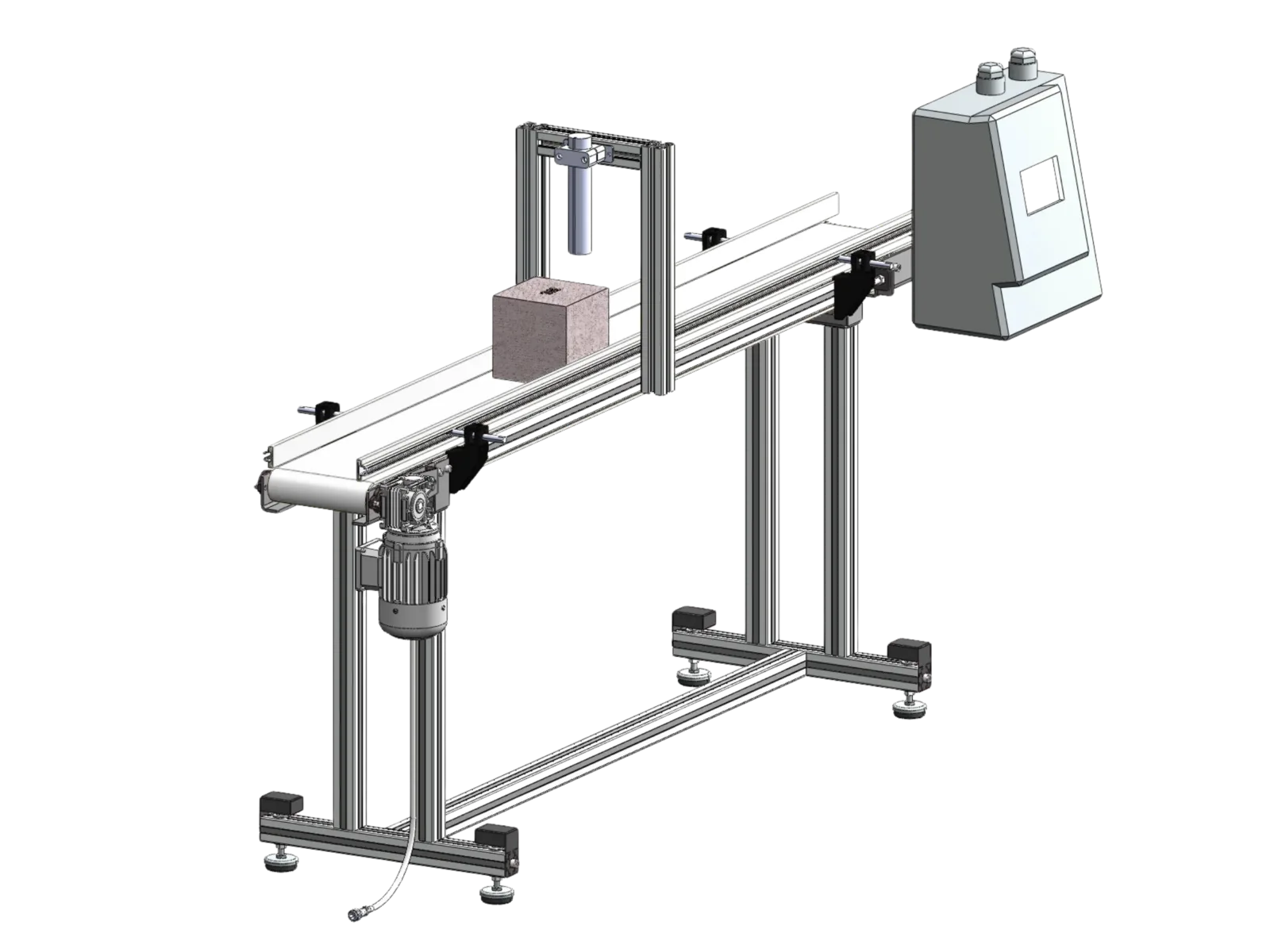 İnkjet Konveyör 200 × 2000 mm – Beyaz PU Bant