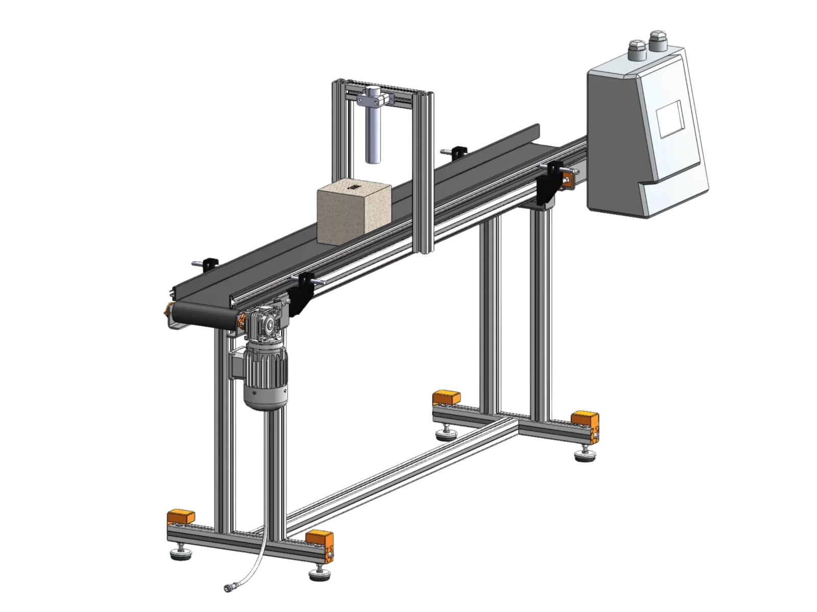 İnkjet Konveyör 200 × 2000 mm – Siyah PVC Bant
