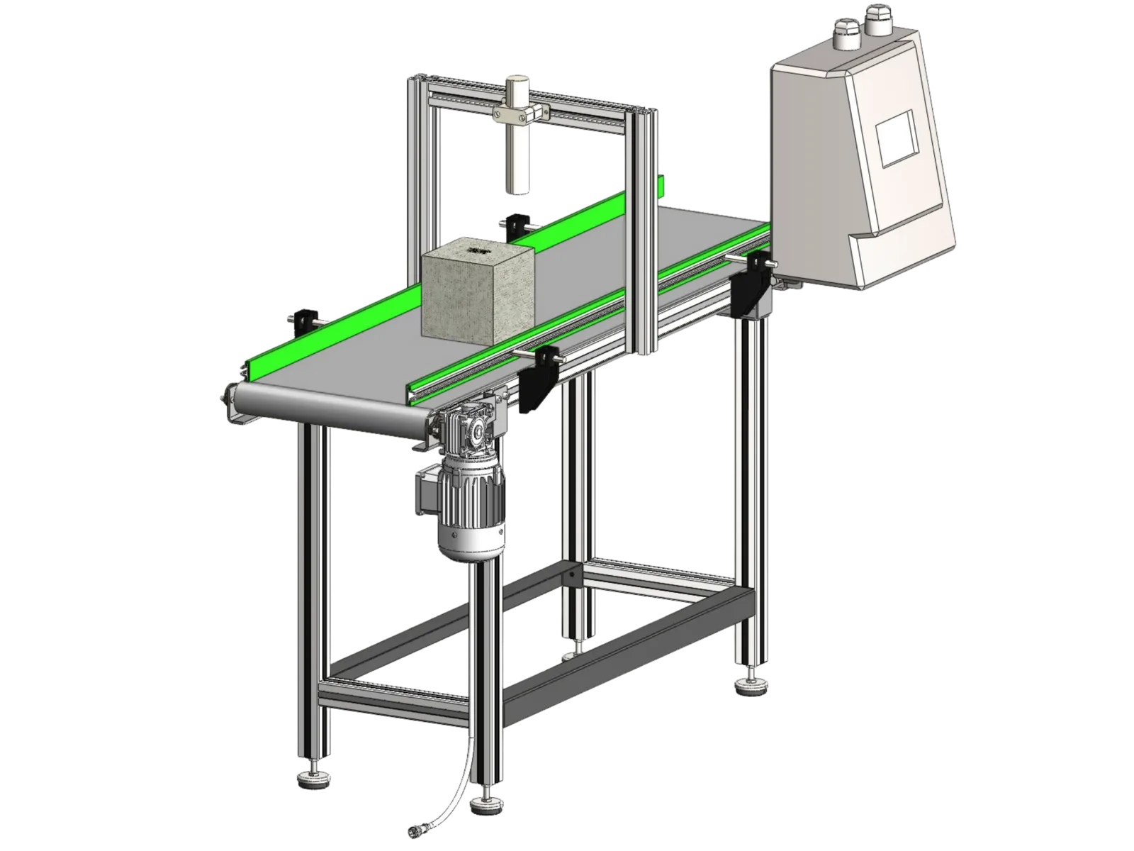 İnkjet Konveyör 400 × 1500 mm – Beyaz PU Bant